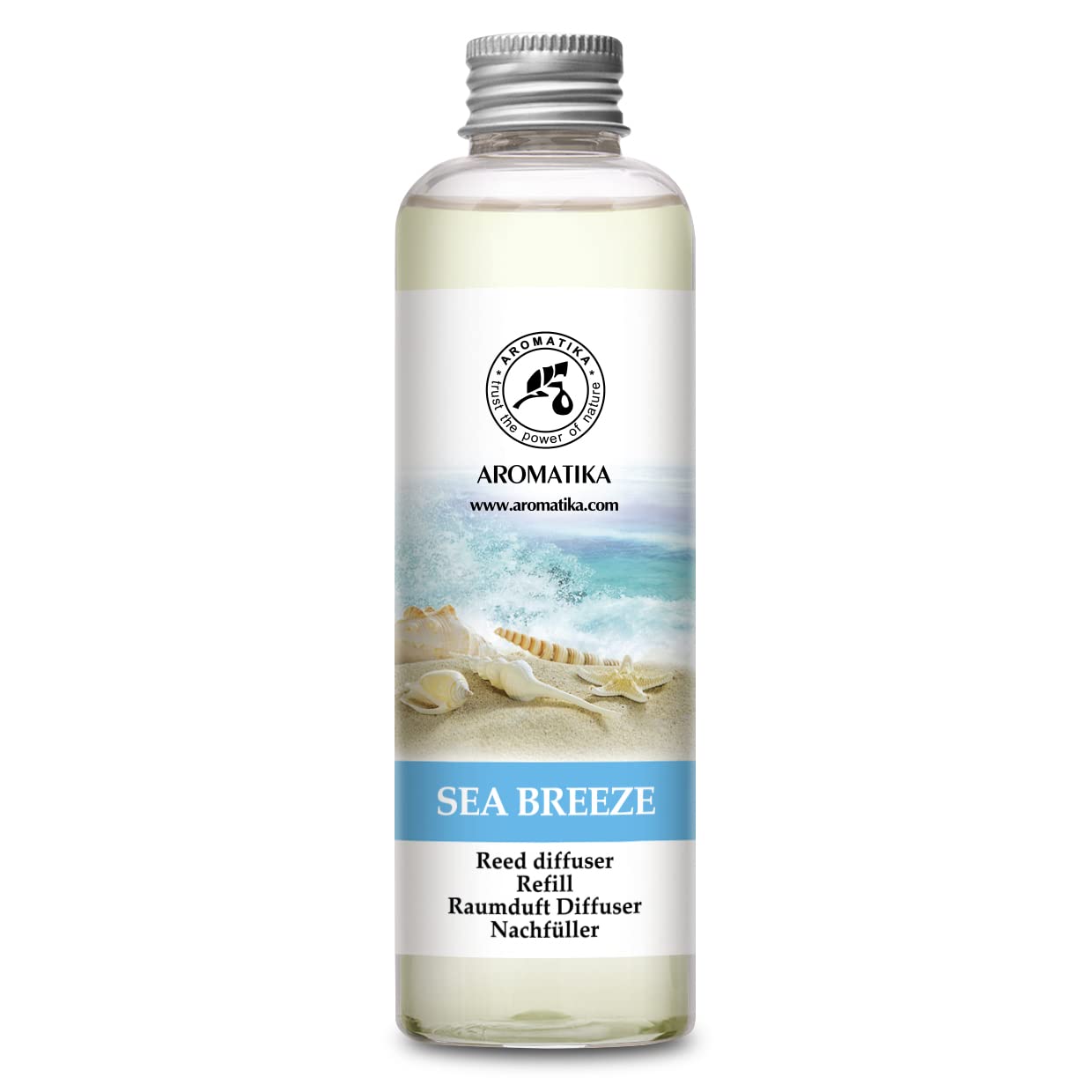 aromatika-raumduft-nachf-llflasche-meeresbrise-200ml-f-r-duftdiffusor image 1