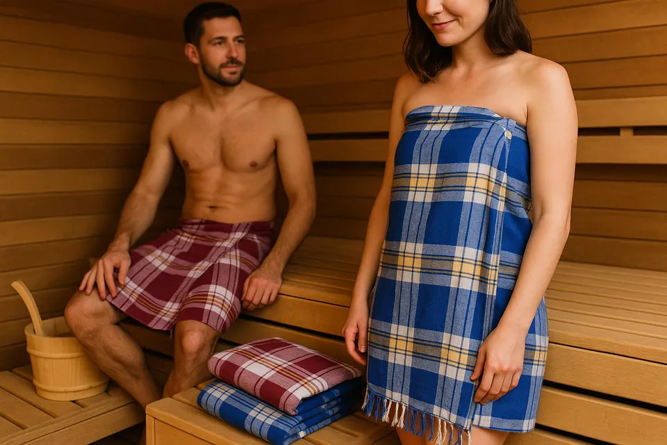 dufte-momente-hamamtuch-classic-rot-80x180-cm-sauna-strandtuch image 1