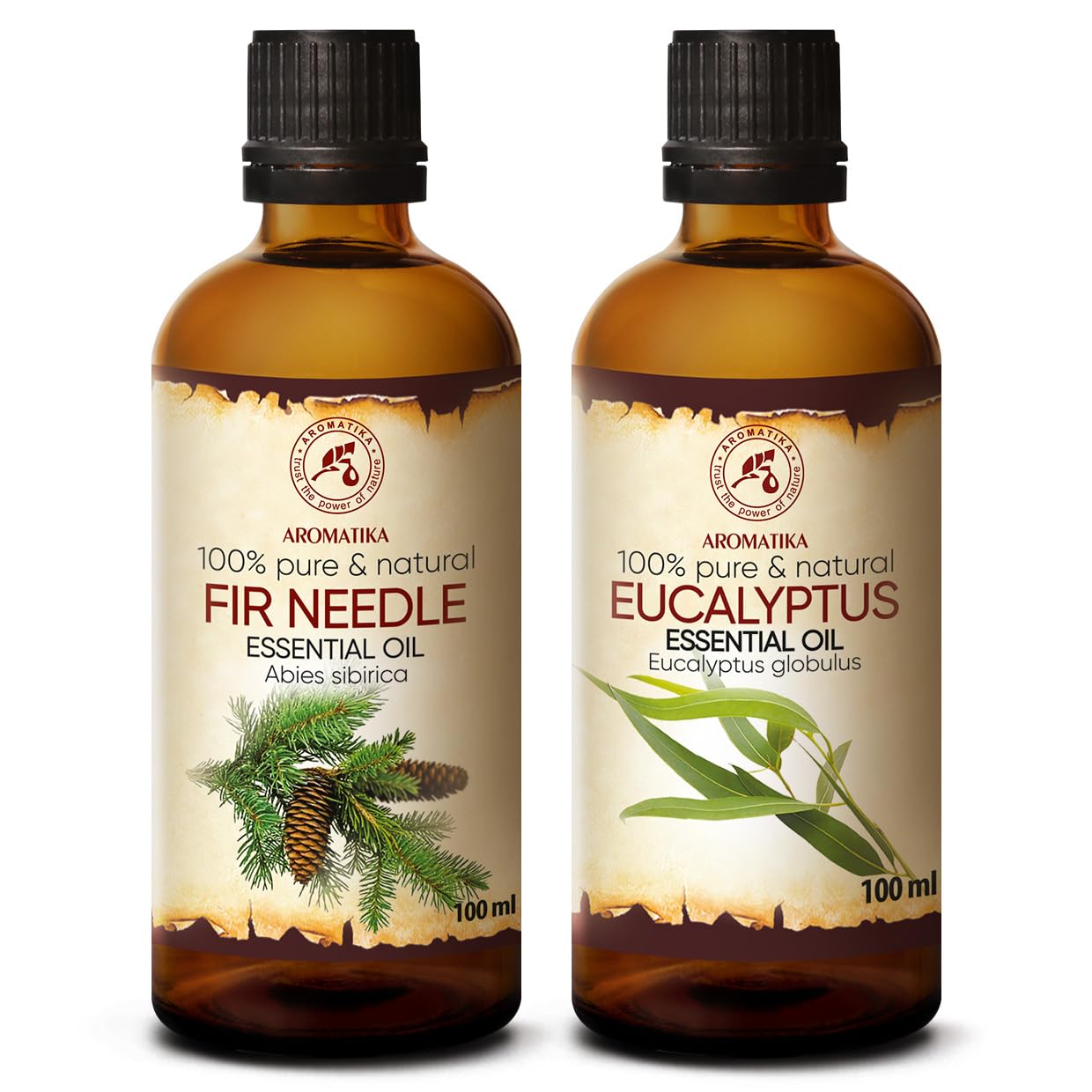 aromatika-therische-le-set-2x100-ml-fichtennadel-l-eukalyptus-l image 1