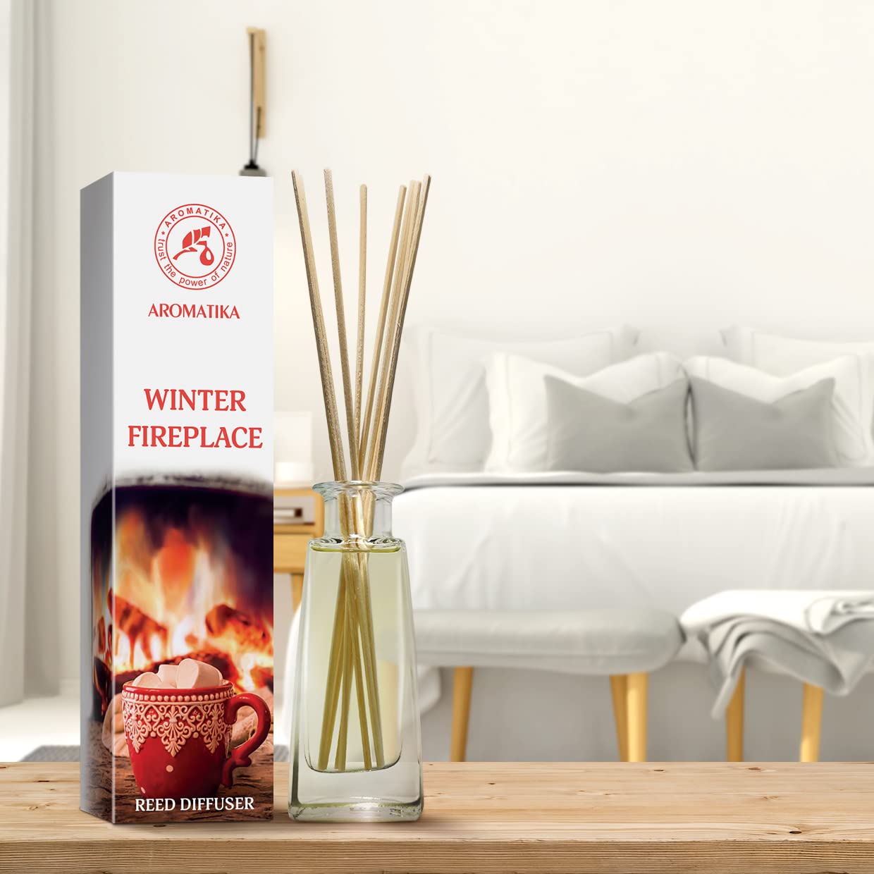 aromatika-winter-kaminfeuer-reed-diffuser-100ml-mit-st-bchen image 3