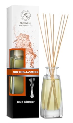 aromatika-raumduft-diffuser-orchidee-jasmin-100ml-mit-st-bchen-reed-diffuser image 3