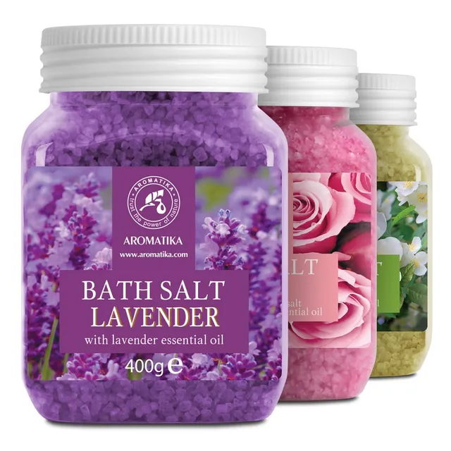 aromatika-epsom-salz-set-lavendel-jasmin-rose-3x400-g-badesalz image 1