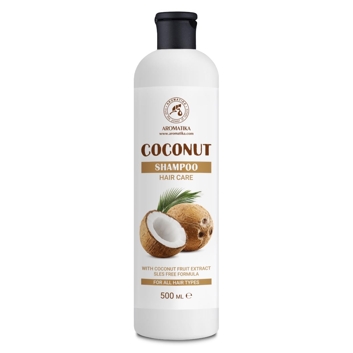 aromatika-kokosshampoo-500-ml-mit-kokosfruchtextrakt image 1