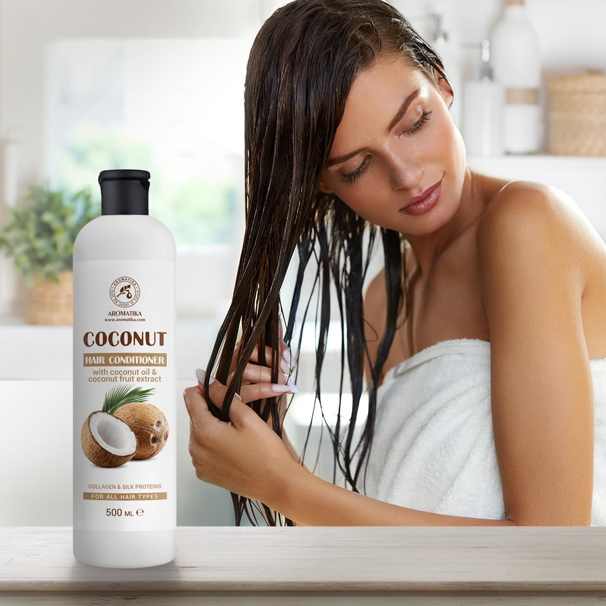 aromatika-coconut-haar-conditioner-500-ml-mit-kokos-l image 3