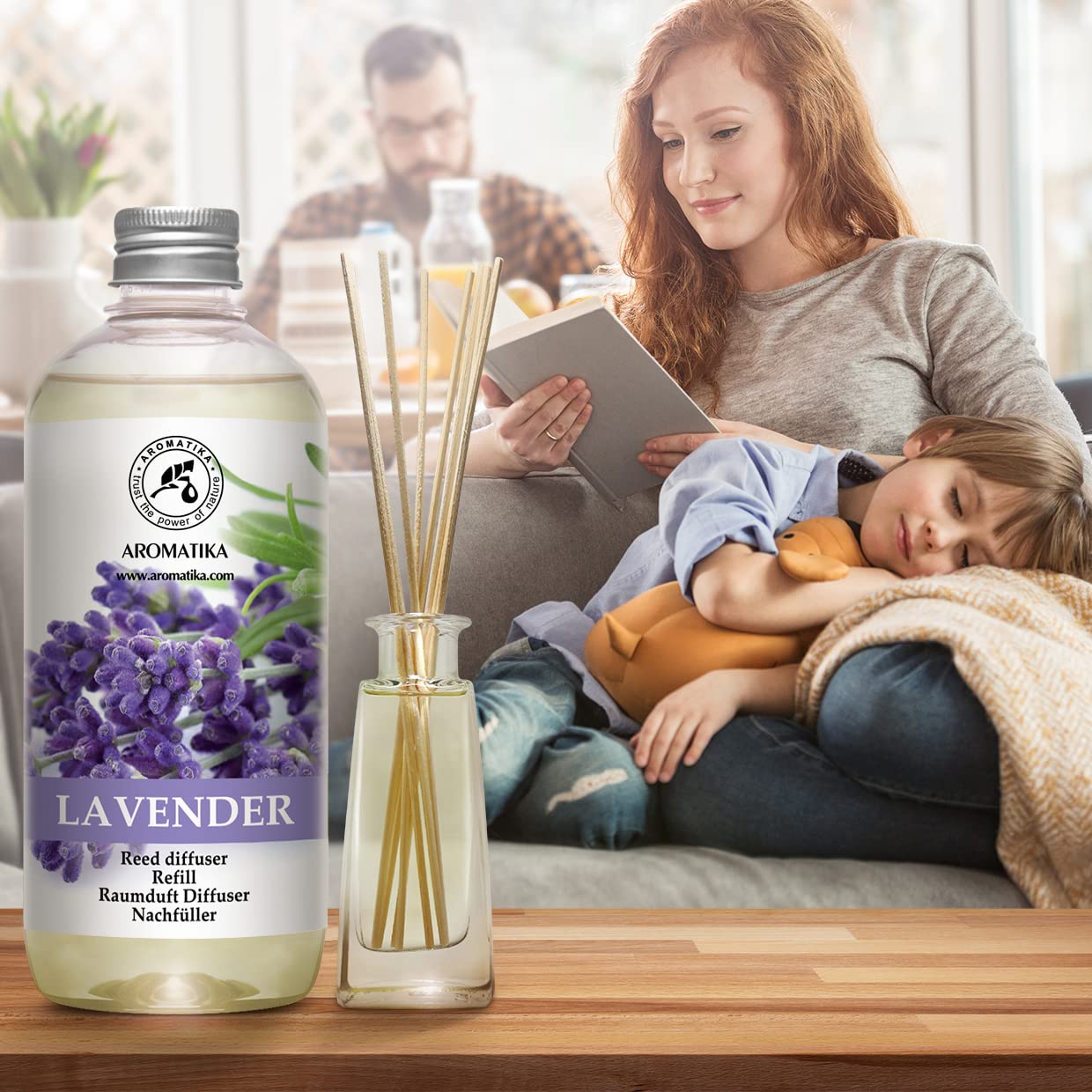 aromatika-raumduft-nachf-ller-lavendel-2x500-ml-f-r-duftdiffusor image 6