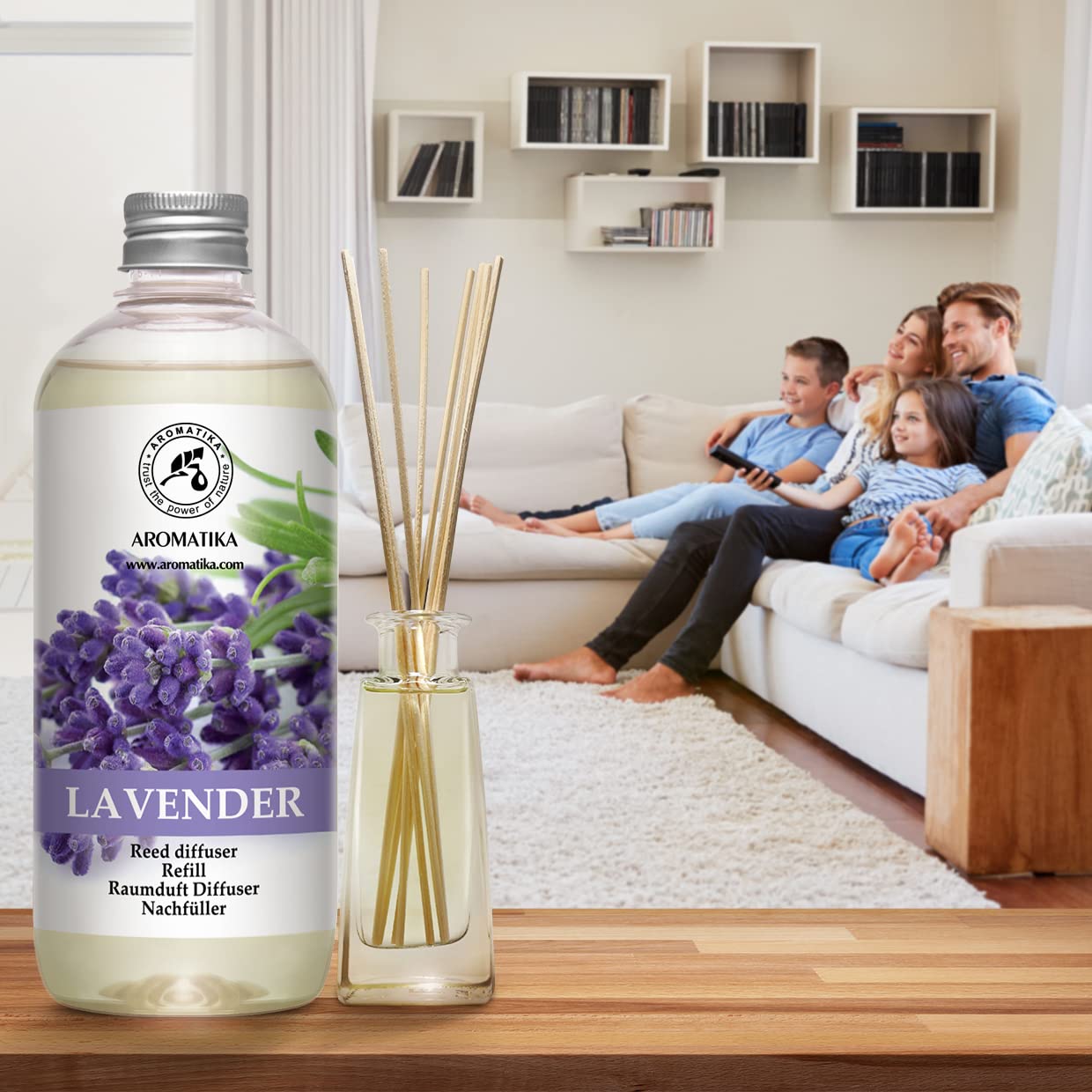 aromatika-raumduft-nachf-ller-lavendel-2x500-ml-f-r-duftdiffusor image 3