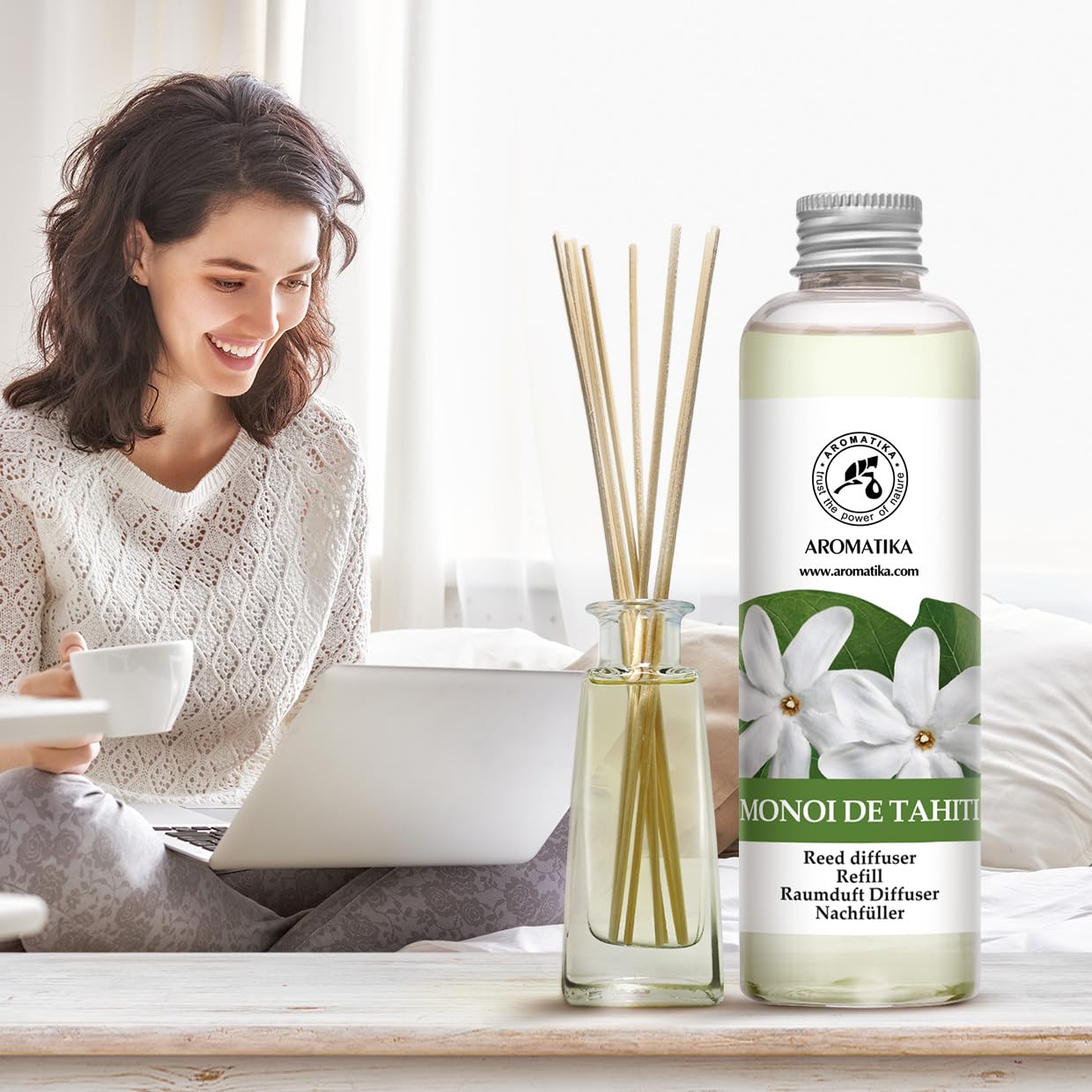 aromatika-monoi-de-tahiti-vanille-reed-diffuser-nachf-ller-2x200ml-400ml image 8