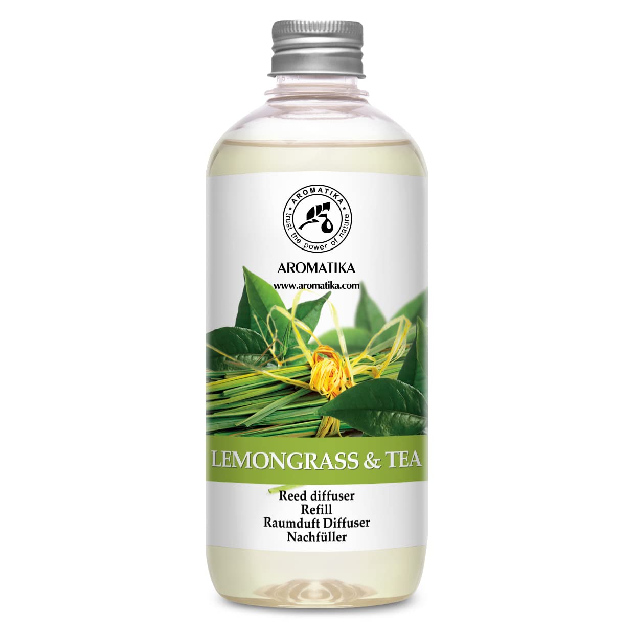 aromatika-raumduft-nachf-ller-lemongrass-tee-500-ml-reed-diffuser-refill image 1