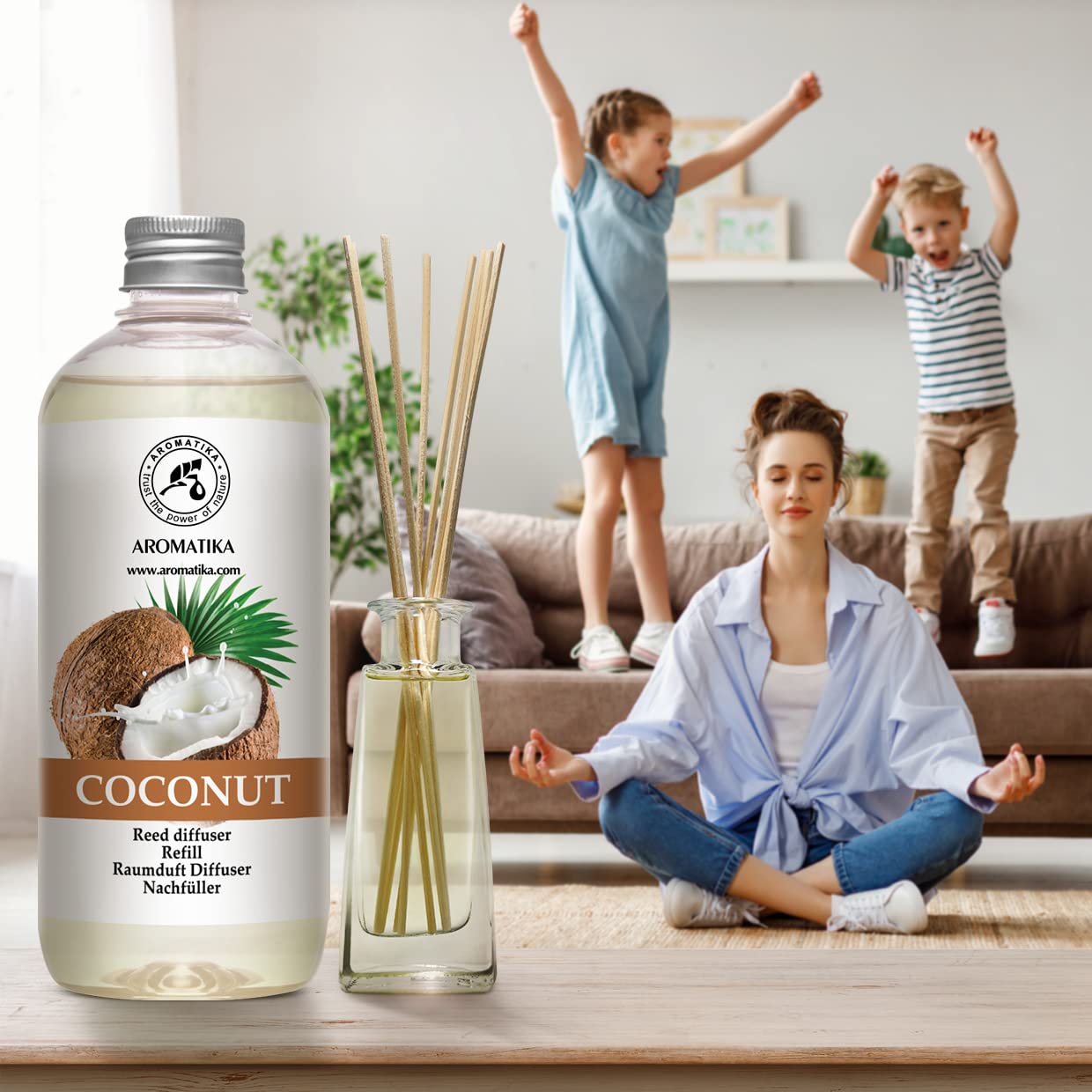 aromatika-diffuser-nachf-ller-lemongrass-kokos-1l image 6