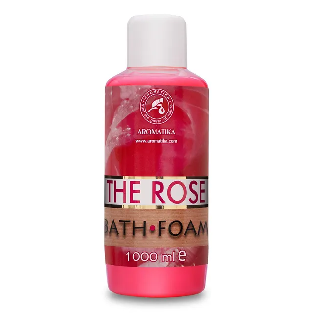 aromatika-badeschaum-rose-1000ml-mit-therischem-rosen-l image 1