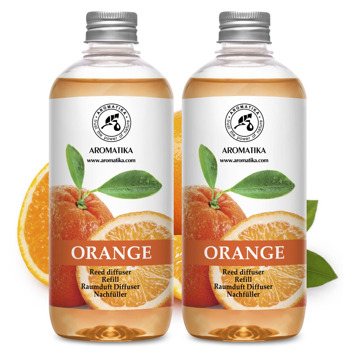 aromatika-raumduft-nachf-llflasche-orange-2x500ml-refill-zitrusduft image 2