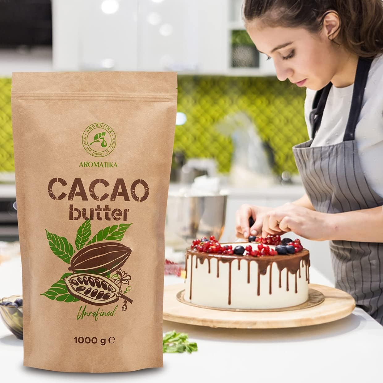 aromatika-cacao-butter-1000-g-kakaobutter-unraffiniert-theobroma-cacao image 5
