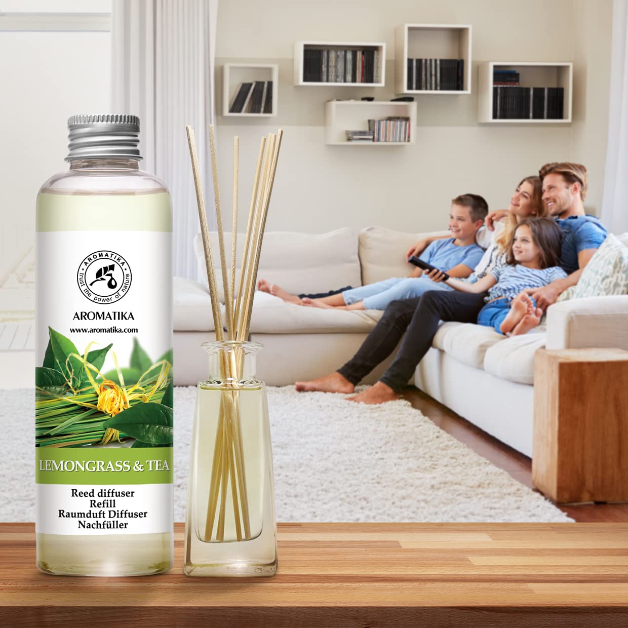 aromatika-raumduft-nachf-ller-lemongrass-tee-200-ml-reed-diffuser-refill image 7