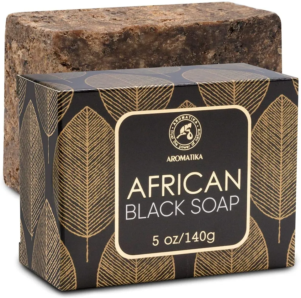 aromatika-afrikanische-schwarze-seife-140-g-mit-sheabutter-kokos-l image 1