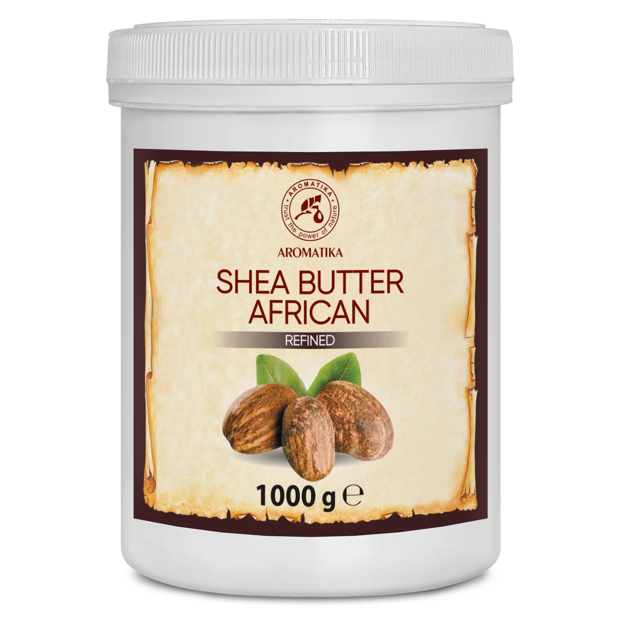 aromatika-shea-butter-1000g-raffinierte-karit-k-rperbutter image 1