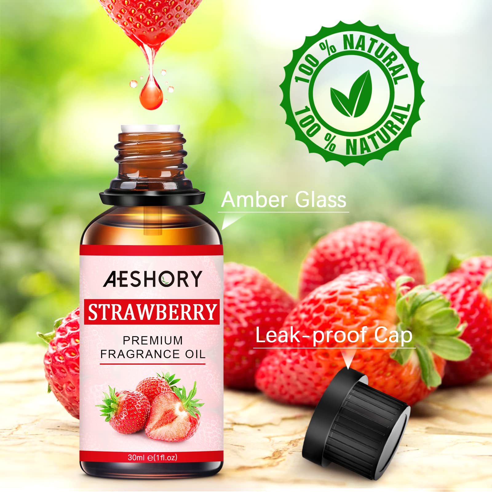 aeshory-therisches-erdbeer-l-30-ml-fruchtiges-aroma-l image 2