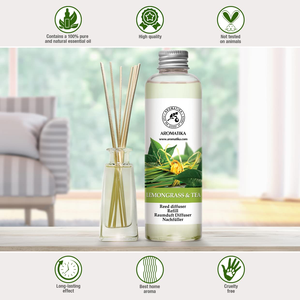 aromatika-raumduft-nachf-ller-lemongrass-tee-200-ml-reed-diffuser-refill image 4