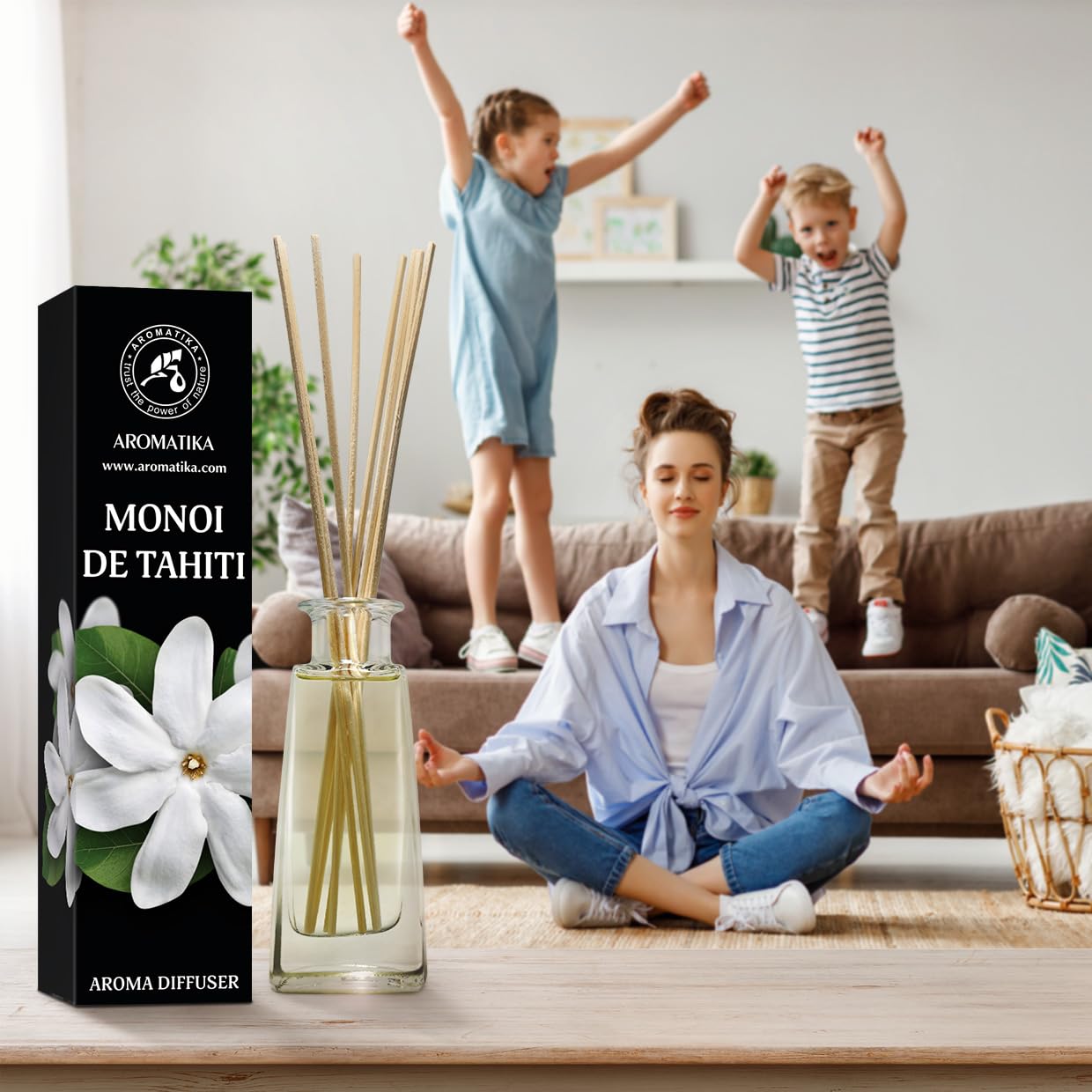 aromatika-raumduft-diffuser-monoi-de-tahiti-2-x-100-ml-mit-st-bchen image 6