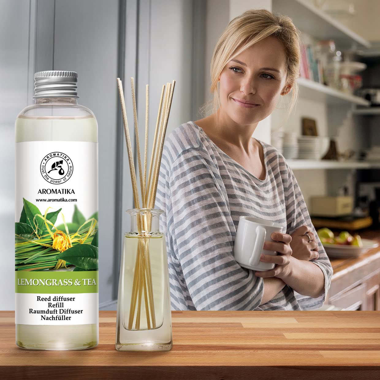 aromatika-raumduft-nachf-ller-lemongrass-tee-200-ml-reed-diffuser-refill image 8