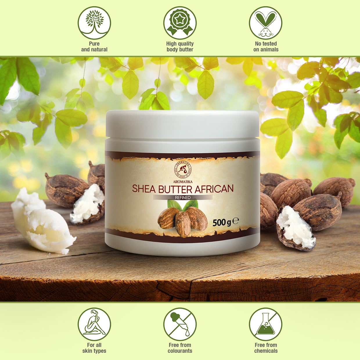 aromatika-shea-butter-raffiniert-500-g-karit-k-rperbutter image 7