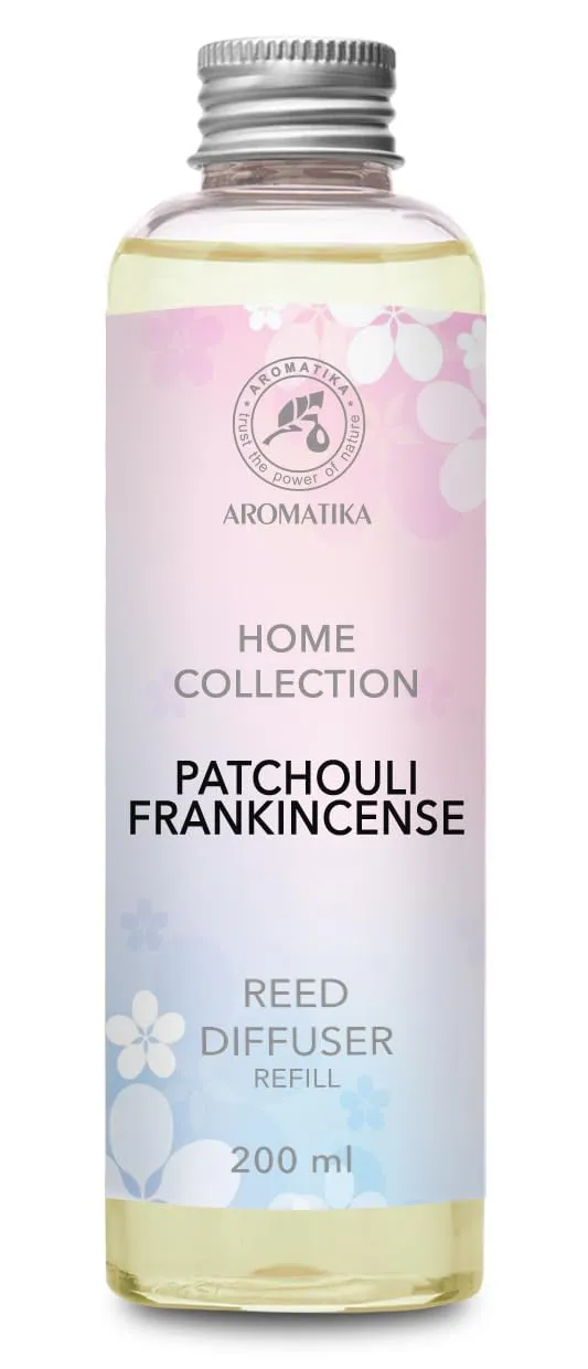 aromatika-raumduft-nachf-llflasche-patchouli-weihrauch-200ml-reed-diffuser-refil image 1