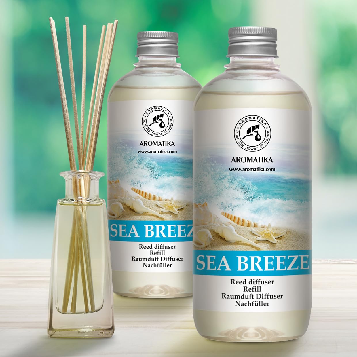 aromatika-raumduft-nachf-ller-meeresbrise-2x500ml-reed-diffuser-refill image 2