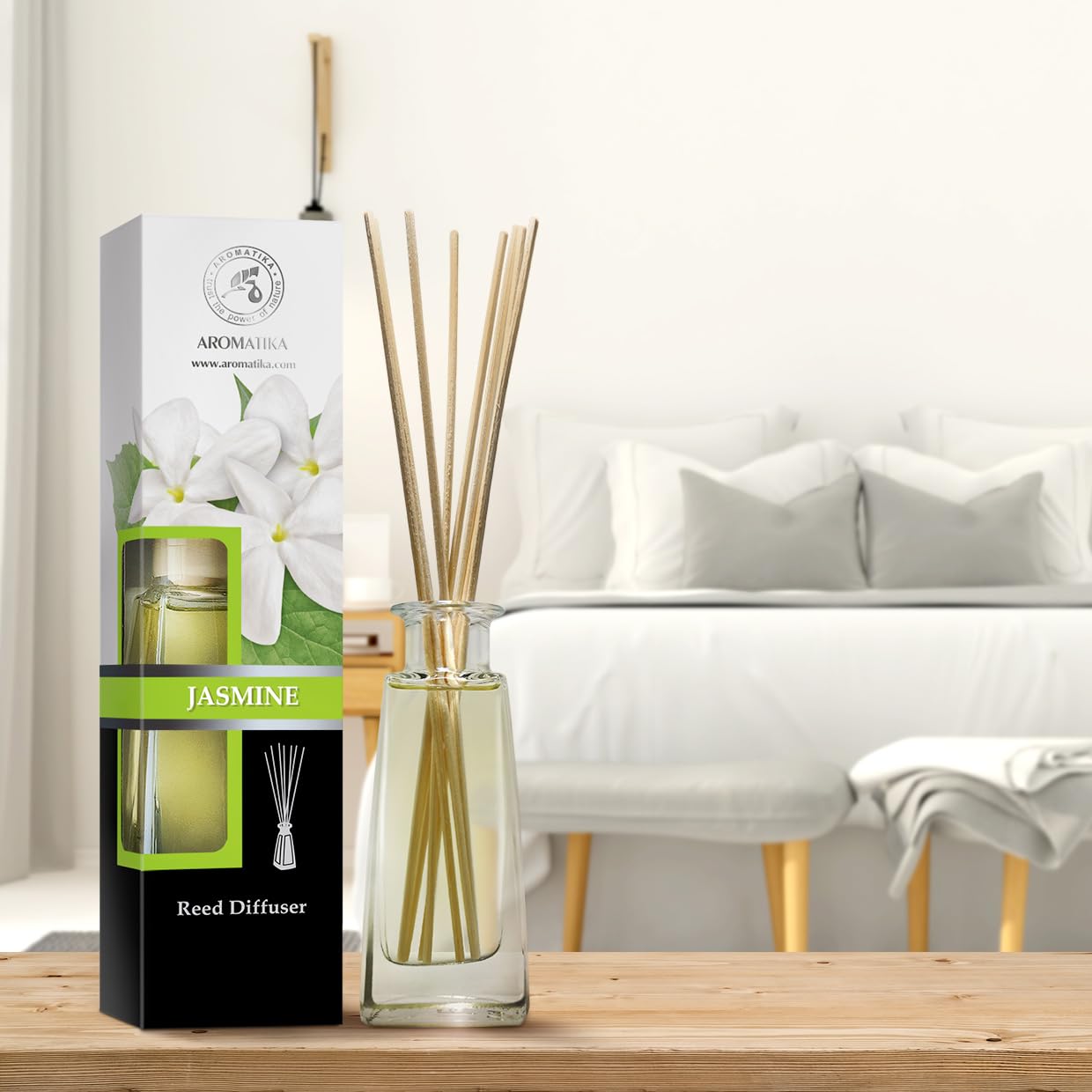 aromatika-raumduft-diffuser-jasmin-100ml-mit-st-bchen image 3