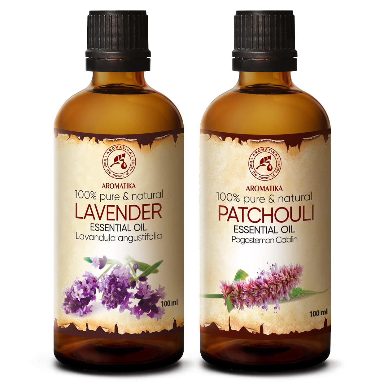 aromatika-therische-le-set-2x100ml-lavendel-l-patchouli-l-diffuser-diy image 1