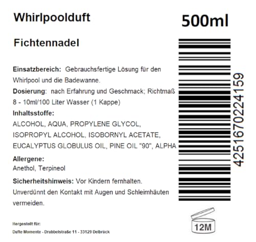 dufte-momente-whirlpool-duft-fichtennadel-500-ml-schaumfrei-vegan image 8