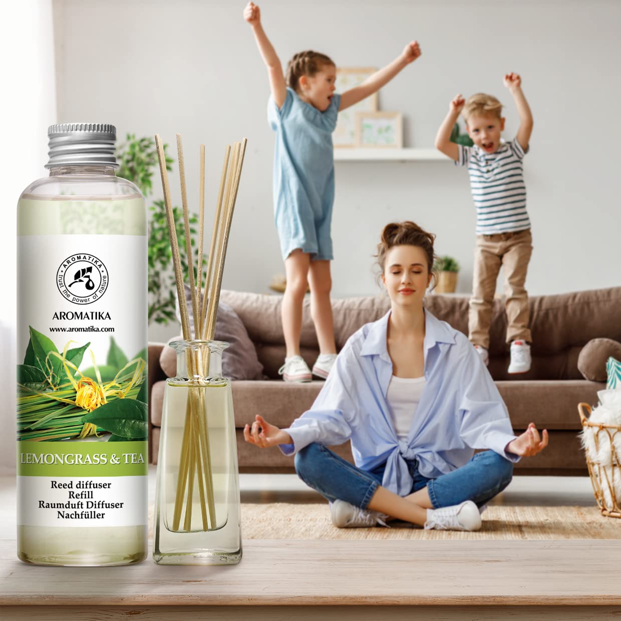 aromatika-raumduft-nachf-ller-lemongrass-tee-200-ml-reed-diffuser-refill image 5