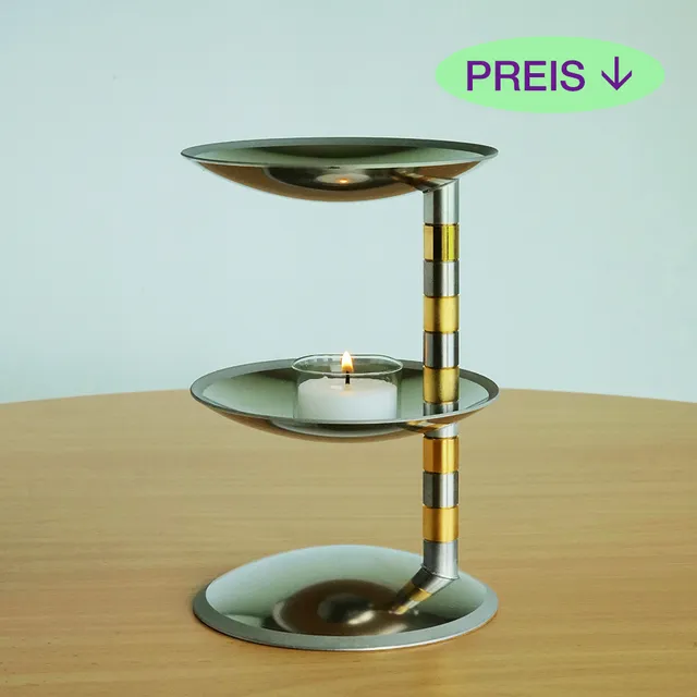 neumond-duftlampe-pharaoh-i-edelstahl-teilweise-vergoldet-1-st image 1