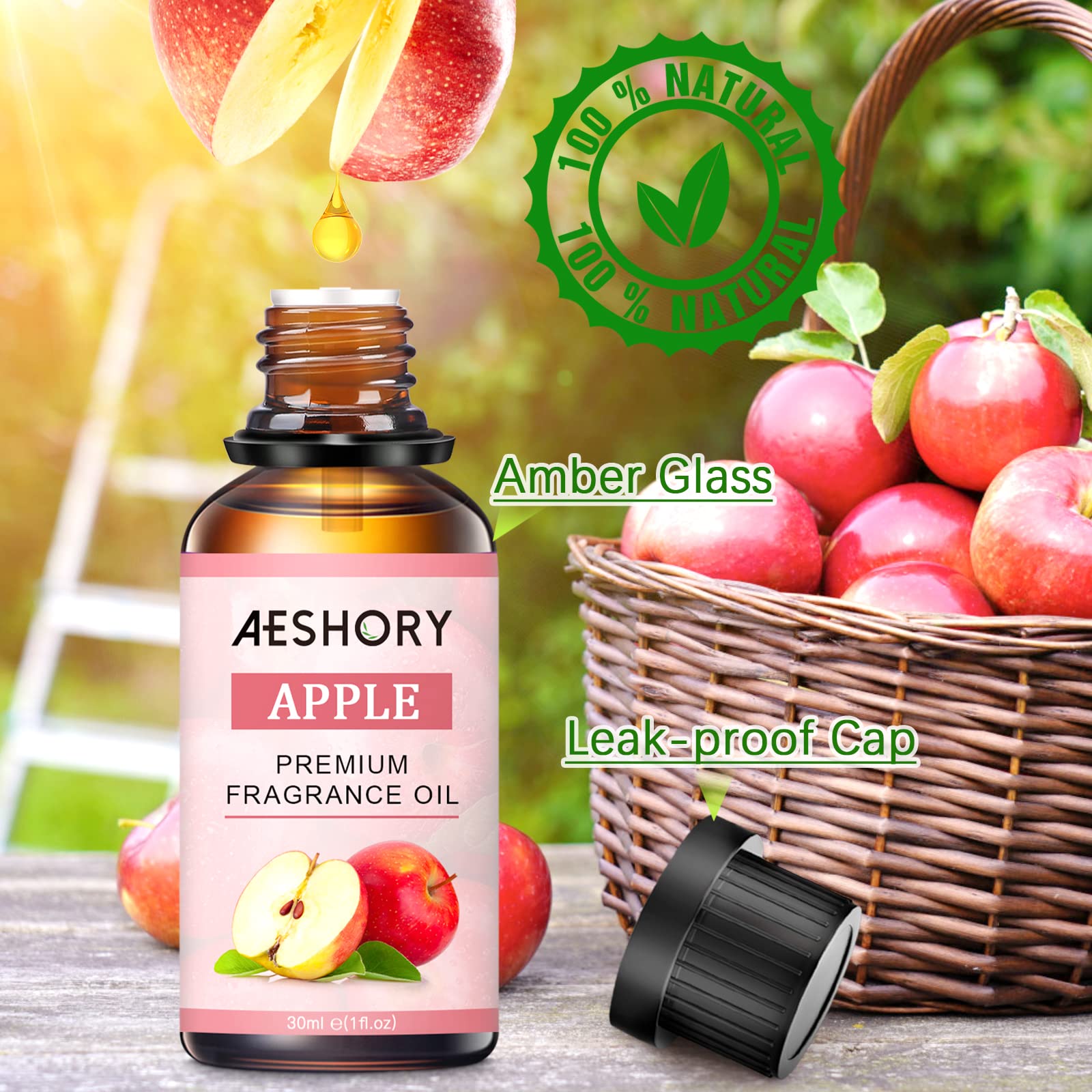 aeshory-therisches-l-apfel-30-ml-100-nat-rlich-f-r-diffuser-massage-bad-diy-kerz image 2