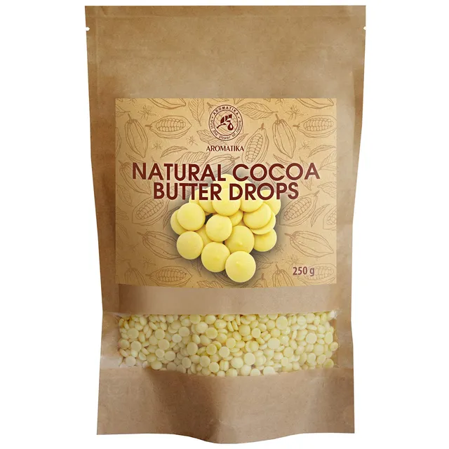 aromatika-kakaobutter-chips-250-g-theobroma-cacao-pellets image 1