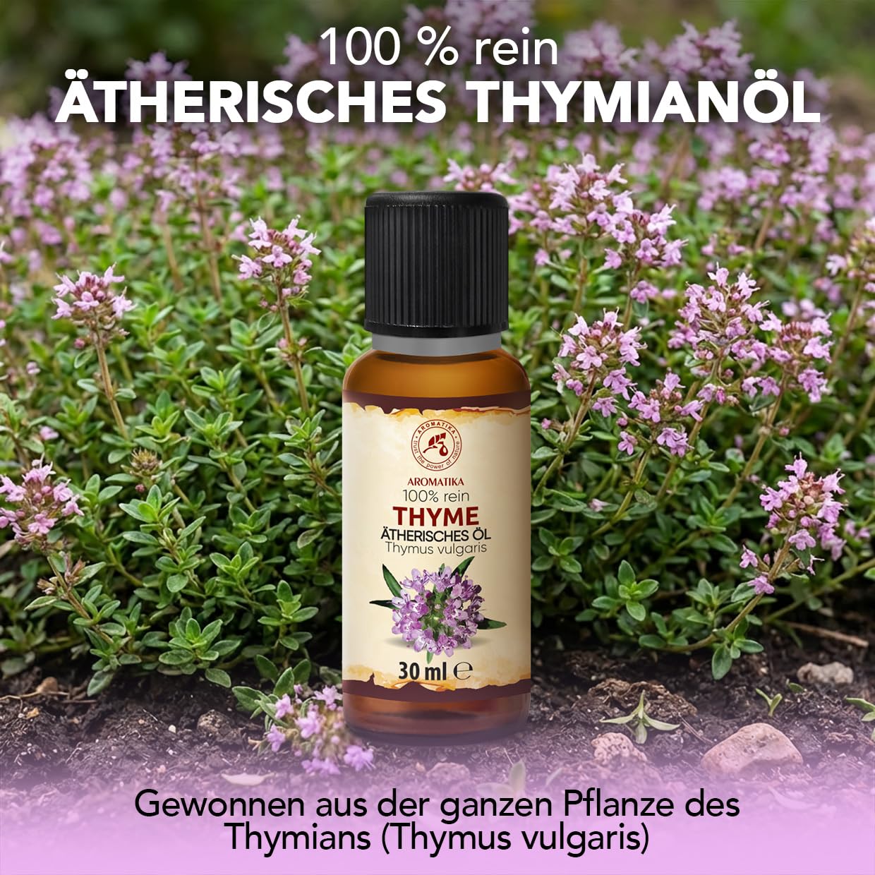 aromatika-therisches-thymian-l-thymus-vulgaris-30-ml-reines-l-f-r-diffuser-und-d image 2