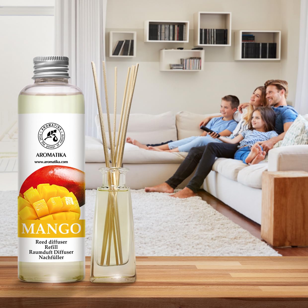 aromatika-reed-diffuser-refill-mango-200ml-mit-rattanst-bchen image 4