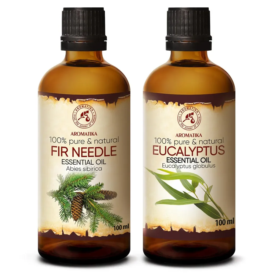 aromatika-therische-le-set-2x100-ml-fichtennadel-l-eukalyptus-l image 1