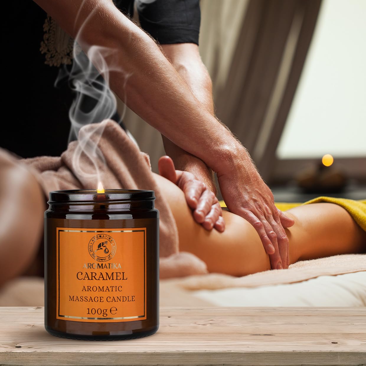 aromatika-massagekerze-karamell-100-g-sojawachs-mit-kokos-und-mandel-l image 6