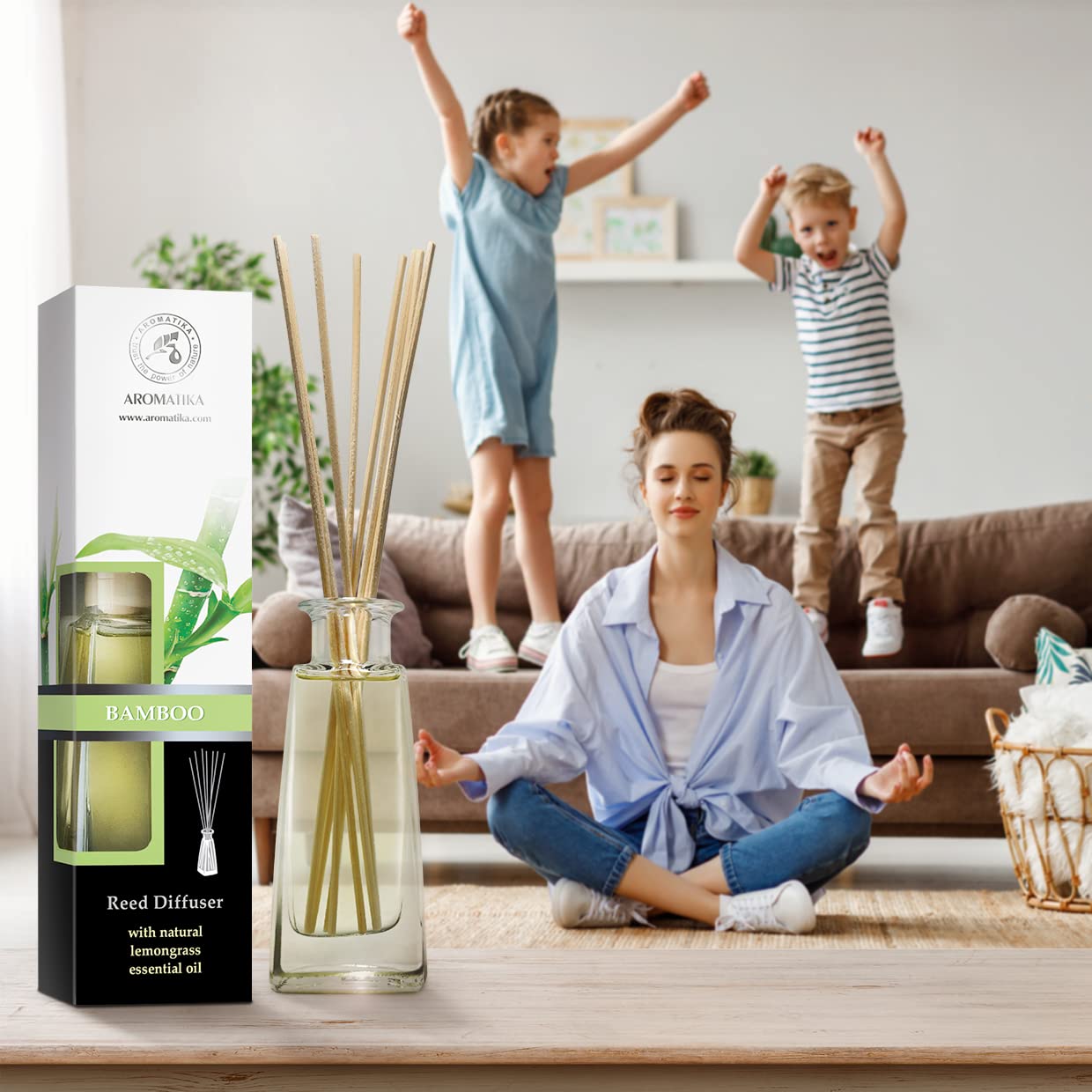 aromatika-bamboo-mit-lemongrass-raumduft-diffuser-100ml-mit-st-bchen image 6