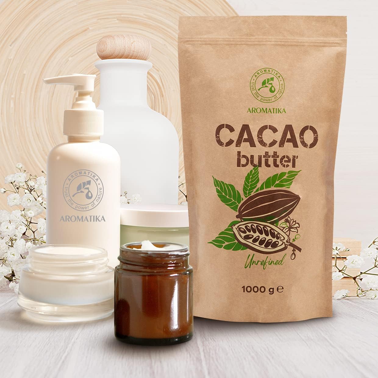 aromatika-cacao-butter-1000-g-kakaobutter-unraffiniert-theobroma-cacao image 6