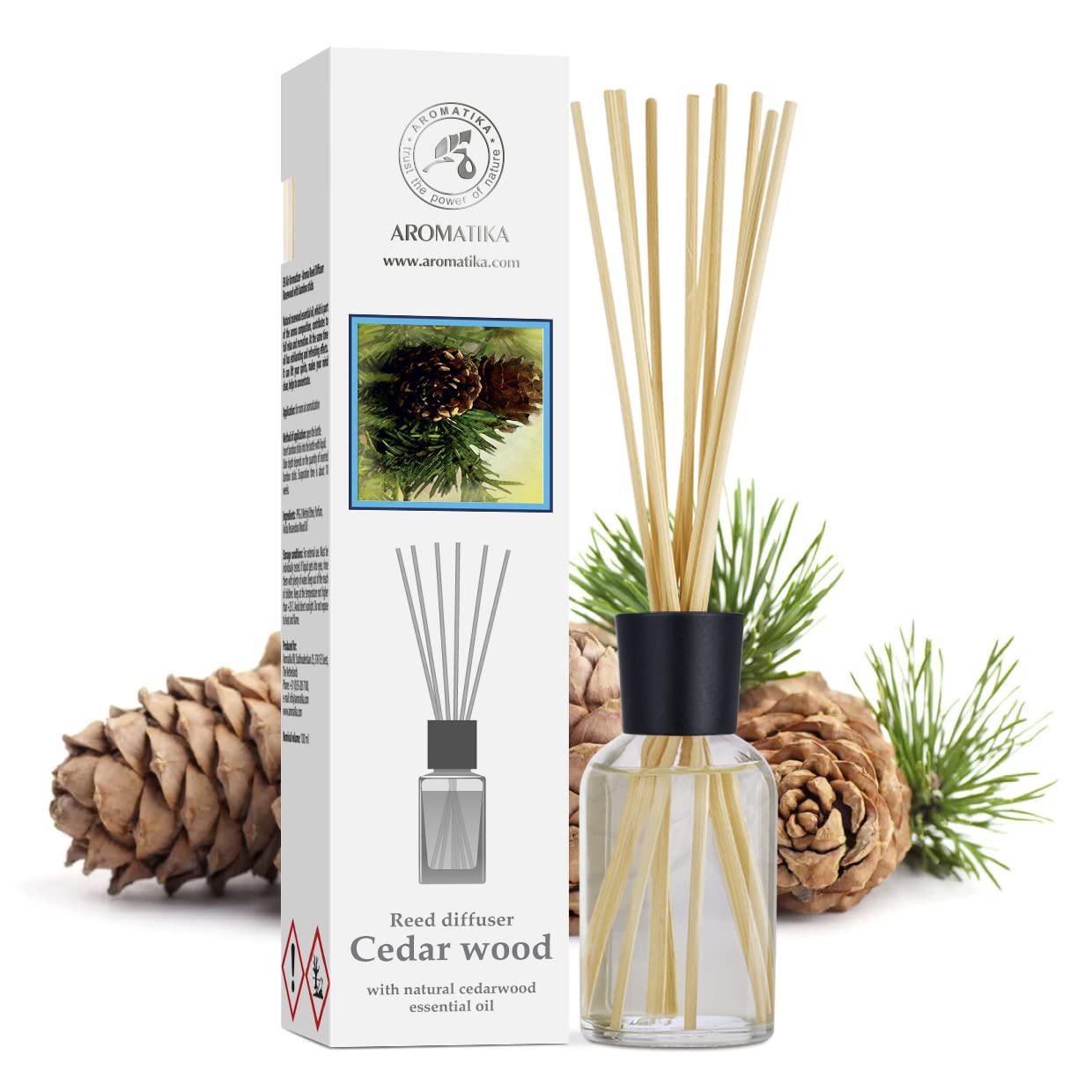 aromatika-zedernholz-raumduft-diffuser-100-ml-mit-10-bambusst-bchen image 2
