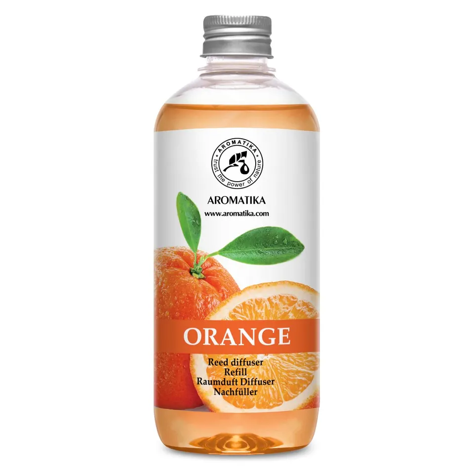 aromatika-raumduft-nachf-llflasche-orange-500-ml-zitrusduft-f-r-diffusor image 1