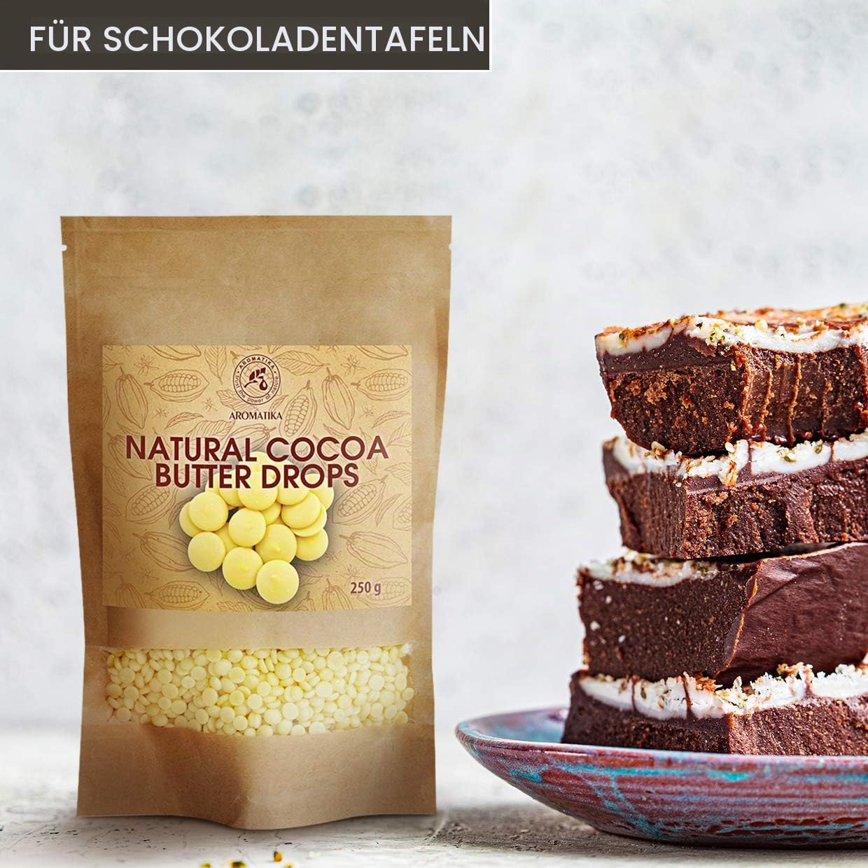 aromatika-kakaobutter-chips-250-g-theobroma-cacao-pellets image 2