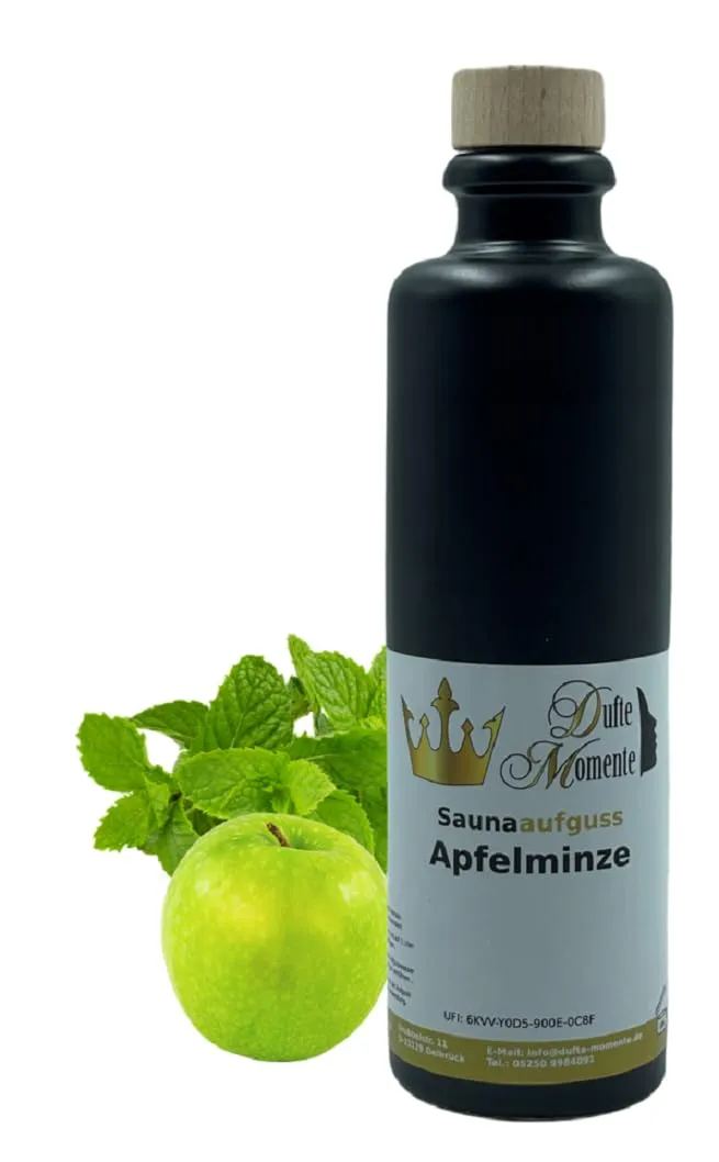 dufte-momente-saunaduft-konzentrat-apfelminze-200-ml-in-steinzeugflasche image 1