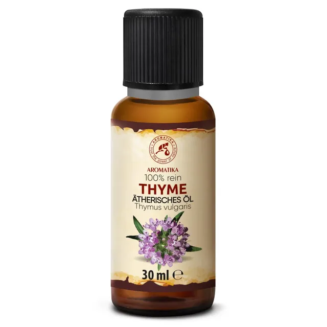 aromatika-therisches-thymian-l-thymus-vulgaris-30-ml-reines-l-f-r-diffuser-und-d image 1