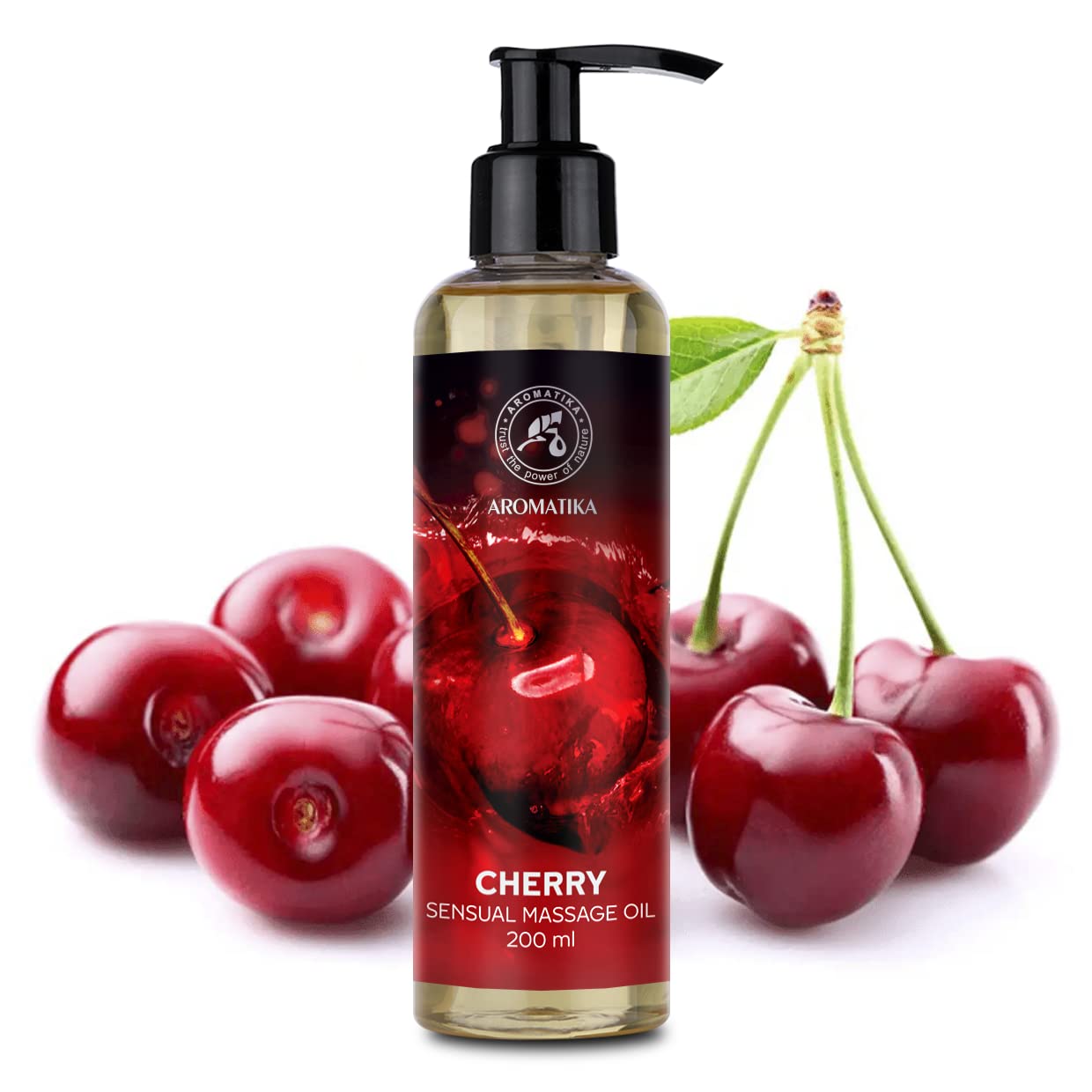 aromatika-sinnliches-massage-l-kirsche-200ml-mit-mandel-l-macadamia-l image 2