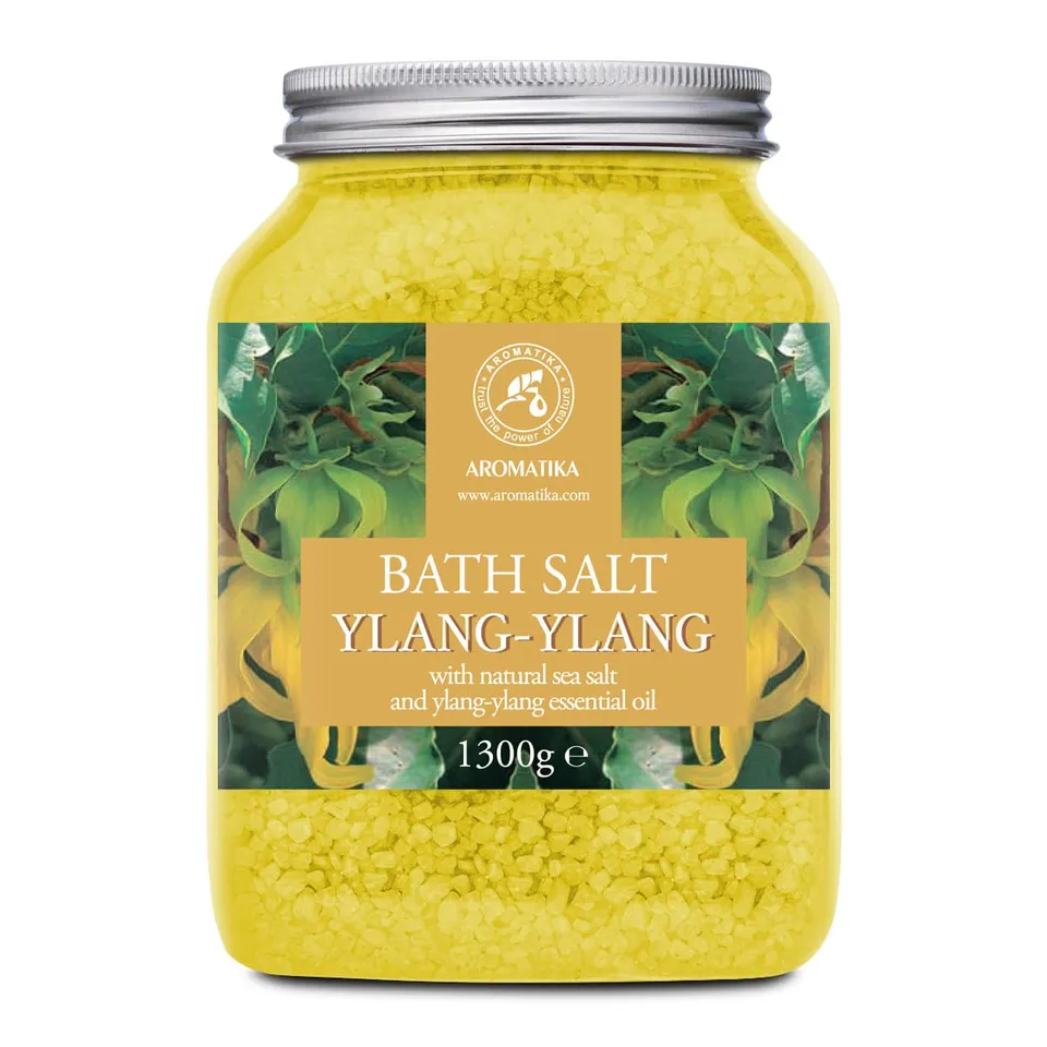 aromatika-badesalz-ylang-ylang-1300g-meersalz-mit-therischem-ylang-ylang-l image 1