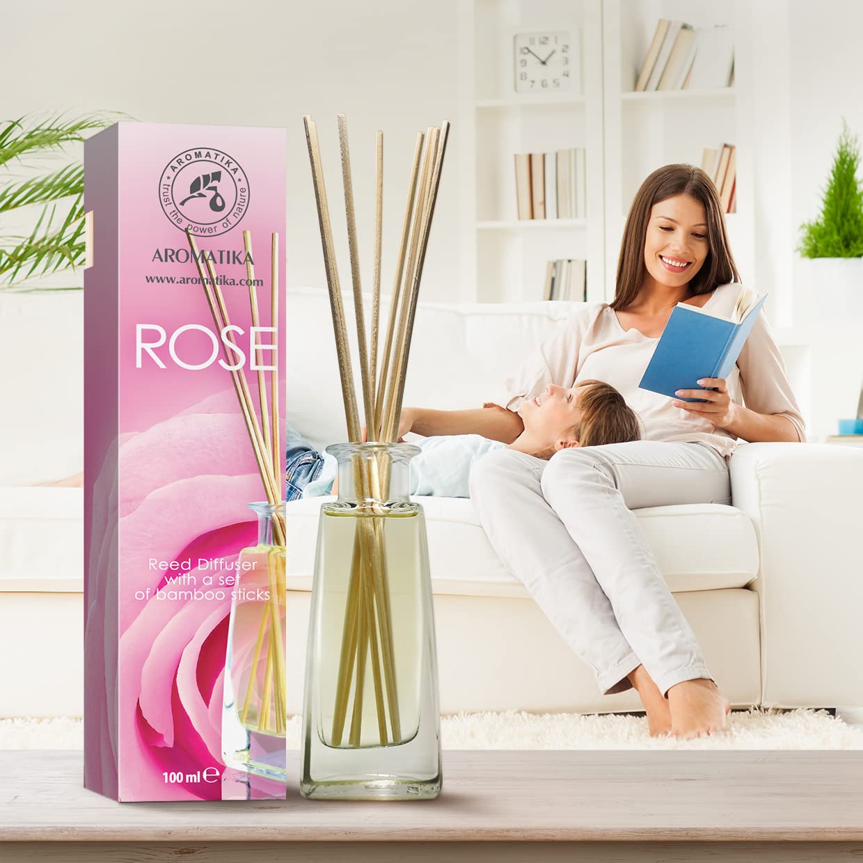 aromatika-rose-raumduft-diffuser-100ml-mit-10-bambusst-bchen image 5
