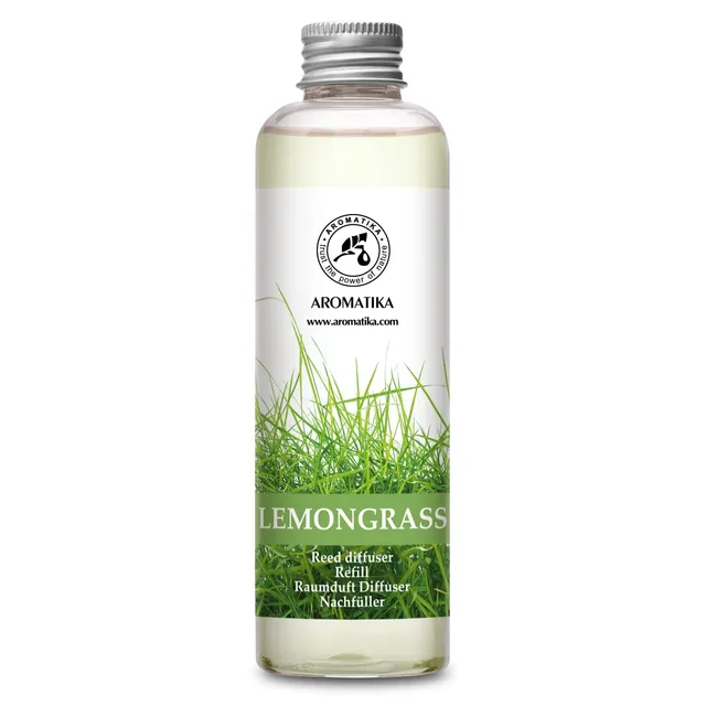 aromatika-raumduft-nachf-llflasche-zitronengras-200-ml-f-r-duftdiffusor image 1