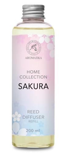 aromatika-raumduft-nachf-ller-sakura-200-ml-reed-diffuser-refill-kirschbl-te image 2