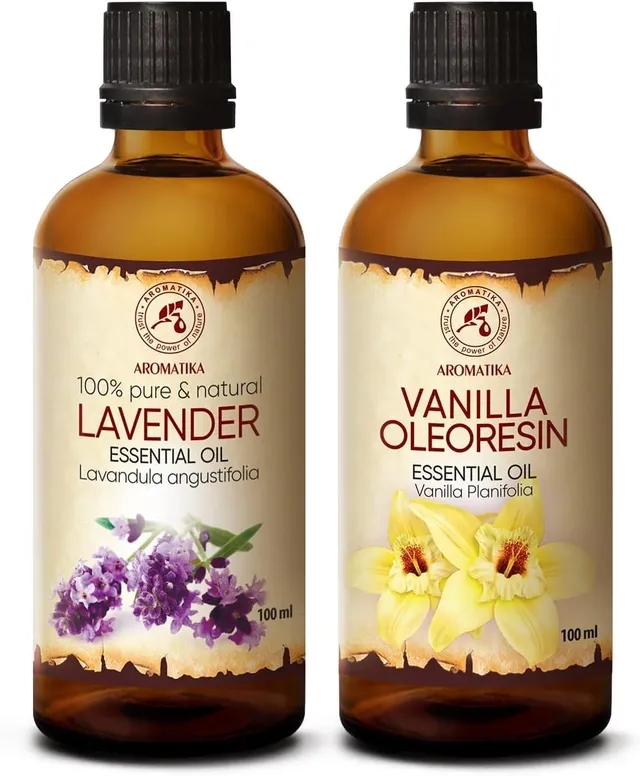 aromatika-therische-le-set-lavendel-vanille-2x100ml-geschenkset image 1